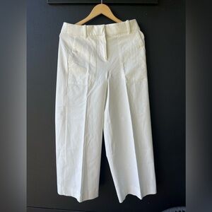 JCREW Wide Leg Pant - Cotton Blend - Ivory - SZ-8